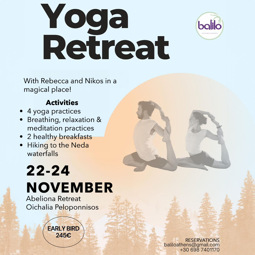 Yoga Retreat with Rebecca and Nikos - abeliona retreat